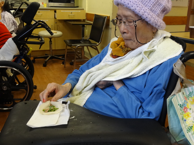 Mrs. Li Wrapping Dumplings