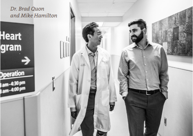 Dr. Brad Quon and Mike Hamilton, St. Paul's Hospital.