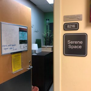 doorway of the sensory modulation room at st paul's hospital