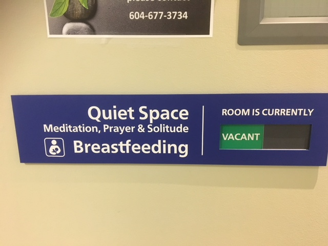 A new breastfeeding space for mothers has opened at St. Paul's Hospital.