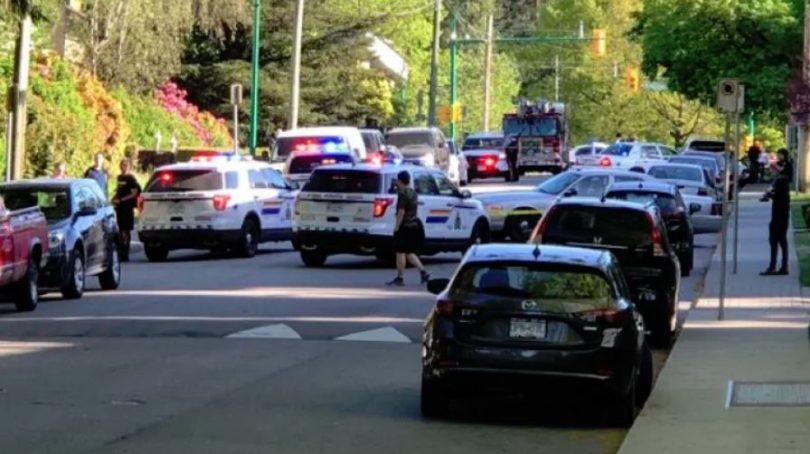 A toddler was taken to hospital after being found unconscious in a hot car in Burnaby, B.C., but could not be saved. (Photo courtesy of Jason Chau/CBC News)