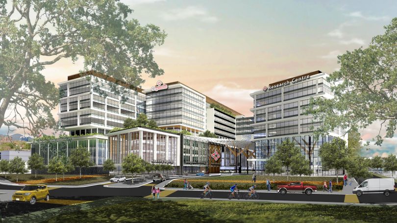 A rendering of the new St. Paul's Hospital.