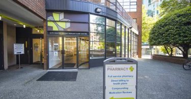 City Centre Urgent Primary Care Centre at 1290 Hornby Street. near Providence Health Care. Photo Courtesy of the Vancouver Sun.