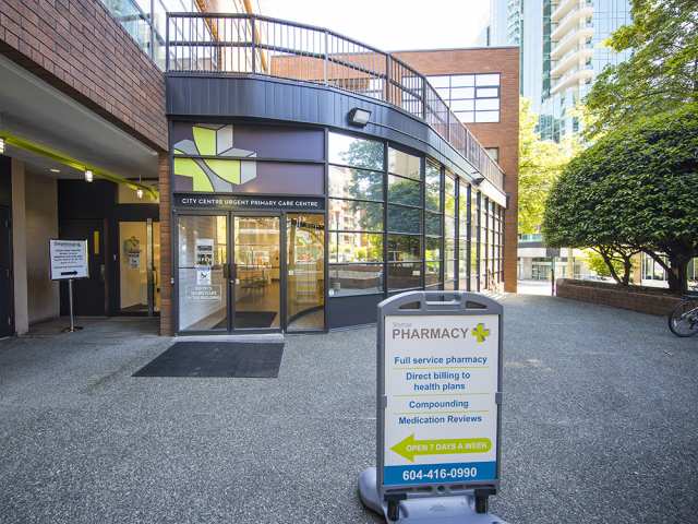 City Centre Urgent Primary Care Centre at 1290 Hornby Street. near Providence Health Care. Photo Courtesy of the Vancouver Sun.