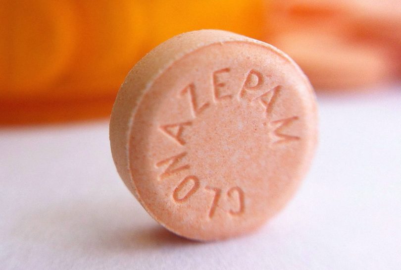Prescription-grade clonazepam pills are shown in Toronto, Friday, July 26, 2013. Clonazepam, the generic form of Klonopin, and lorazepam, the generic form of Ativan, are popular sedatives used to treat anxiety and sleep disorders. (Joe O’Connal/The Canadian Press)