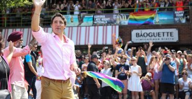 Justin Trudeau was the first sitting prime minister to ever march in a Pride parade (Photo Credit: The Georgia Straight)