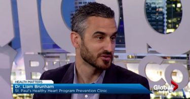 Dr. Liam Brunham, a St. Paul's physician and lead investigator at the Centre for Heart Lung Innovation.