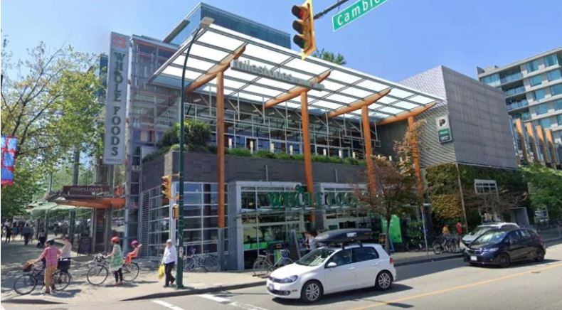 The Whole Foods location at Cambie Street and 8th Avenue has partnered with Liberty Wines to bring the first wine store within a grocery store to Vancouver, B.C. (Google Maps)
