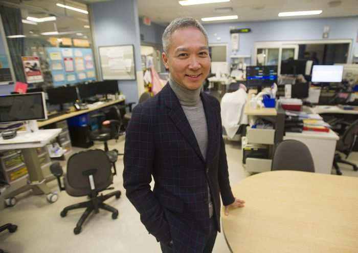 Dr. Anson Cheung of St. Paul’s Hospital performed four heart transplants in 60 hours last fall. (Photo courtesy of Jason Payne / The Vancouver Sun.)