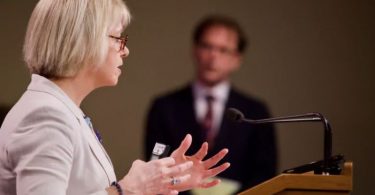 Provincial Health Officer Dr. Bonnie Henry and Health Minister Adrian Dix updated case numbers Wednesday in a written statement. (Photo credits: Mike McArthur/ CBC News).
