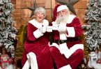 Santa and Mrs. Claus will stay safe from COVID.