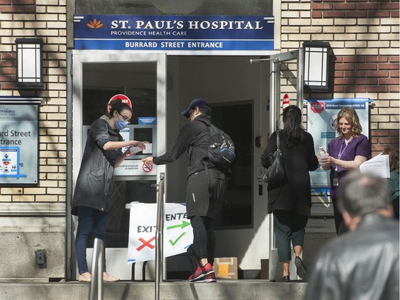 St. Paul's Hospital is home to one of three new clinics to treat patients with the long-term health effects of COVID-19. (Photo credit: Vancouver Sun)