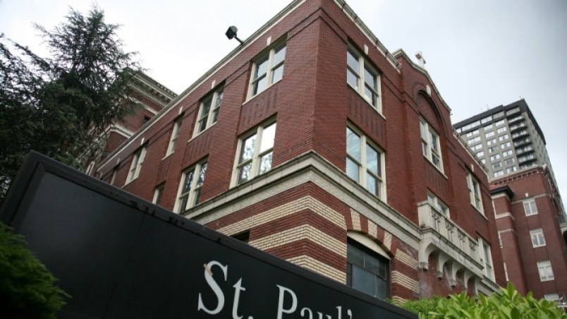 The St. Paul's Hospital site on Burrard Street in Vancouver is among the most endangered sites in Vancouver, according to a local preservation group (Photo credit: Global News)