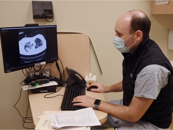 Dr. Zachary Schwartz is lead of the COVID-19 recovery unit at Vancouver General Hospital, one of the three new clinics in B.C. dedicated to treating people suffering from the long-term health effects of contracting the virus. (Photo credit: Vancouver Sun)