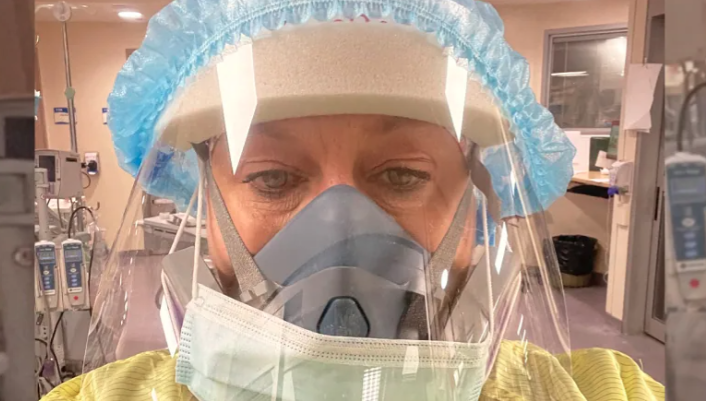 Nikki Skillen is a 24-year veteran ICU nurse in the GTA. She said hospitals are now bringing nurses in from other departments to keep up with demand created by critically ill COVID patients. (Photo credit: CBC News)