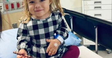 Four-year-old Ferris Backmeyer has Mainzer-Saldino syndrome — a rare disorder involving kidney failure, vision loss and misshapen bones, which she was diagnosed with just days following her birth. (Photo credit: Kamloops This Week)