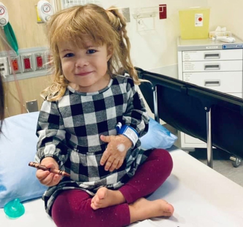 Four-year-old Ferris Backmeyer has Mainzer-Saldino syndrome — a rare disorder involving kidney failure, vision loss and misshapen bones, which she was diagnosed with just days following her birth. (Photo credit: Kamloops This Week)