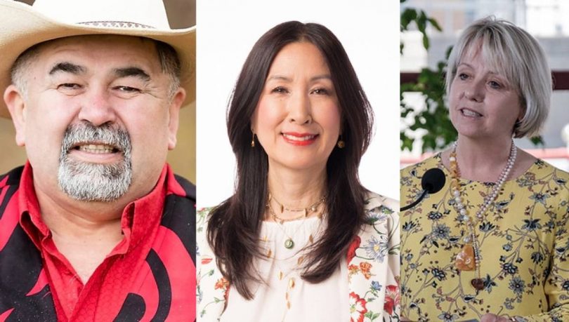 Chief Joe Alphonse, Vancouver Chinatown Foundation cofounder and chair Carol A. Lee, and B.C. provincial health officer Dr. Bonnie Henry are among the 16 appointees to the Order of British Columbia in 2021. (Photo credit: The Georgia Straight)
