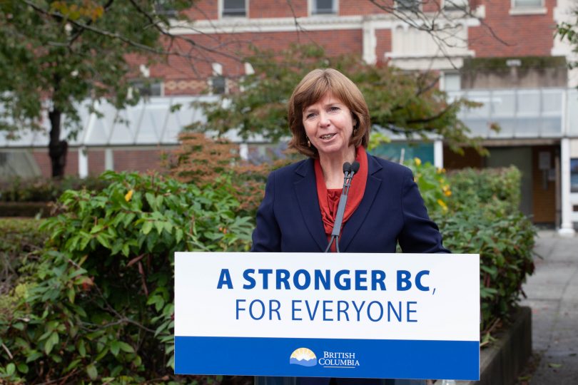 Sheila Malcolmson, BC Minister of Mental Health and Addictions