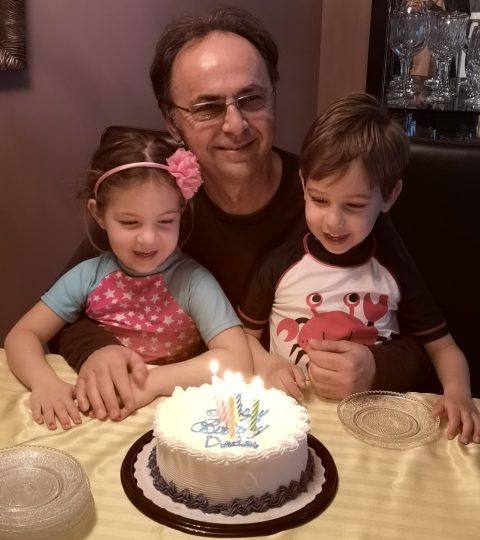 Branko Dukic with his grandkids benefitted from regular meetings with pharmacists.