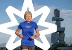 Dr. Janet Green runs in Vancouver's "First Half" half marathon
