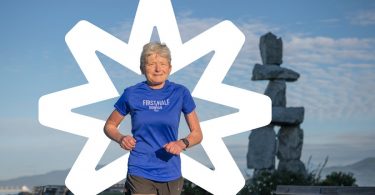 Dr. Janet Green runs in Vancouver's "First Half" half marathon