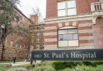 image of the St. Paul's Hospital sign.
